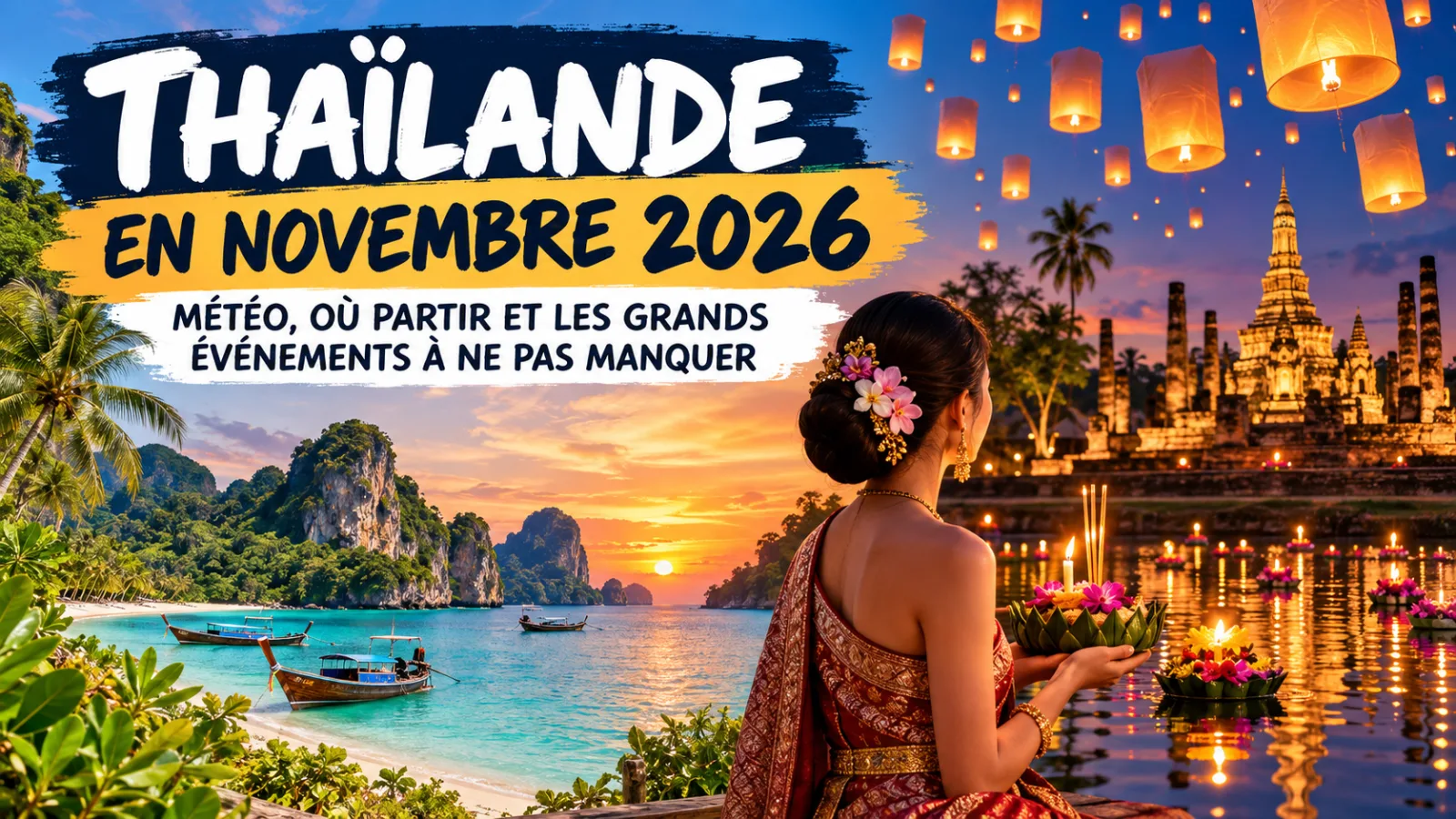 Thaïlande en novembre 2026 : voyage, météo et festivals
